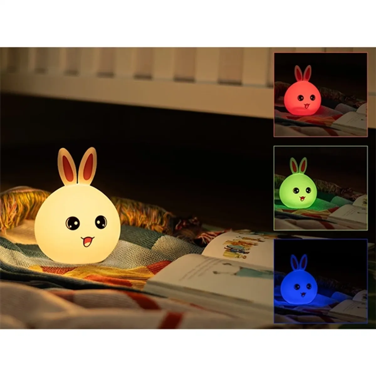 TRACER TRAOSW47255 Bunny éjszakai lámpa RGB LED 5 színtónus 4 világítási mód távirányító #6