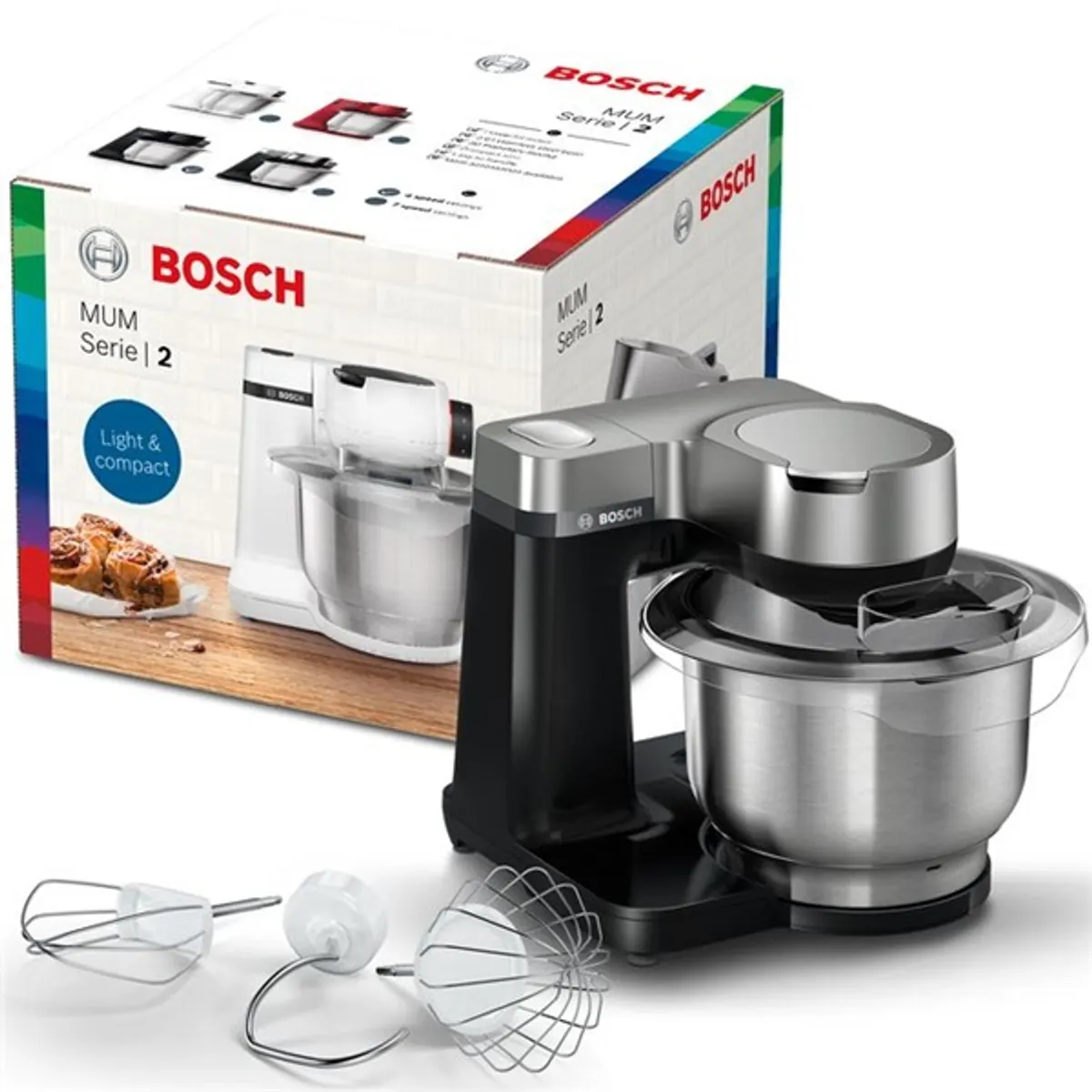 Bosch MUMS2VM00 MUM Series 2 900 W 3,8 l rozsdamentes acél tál #5