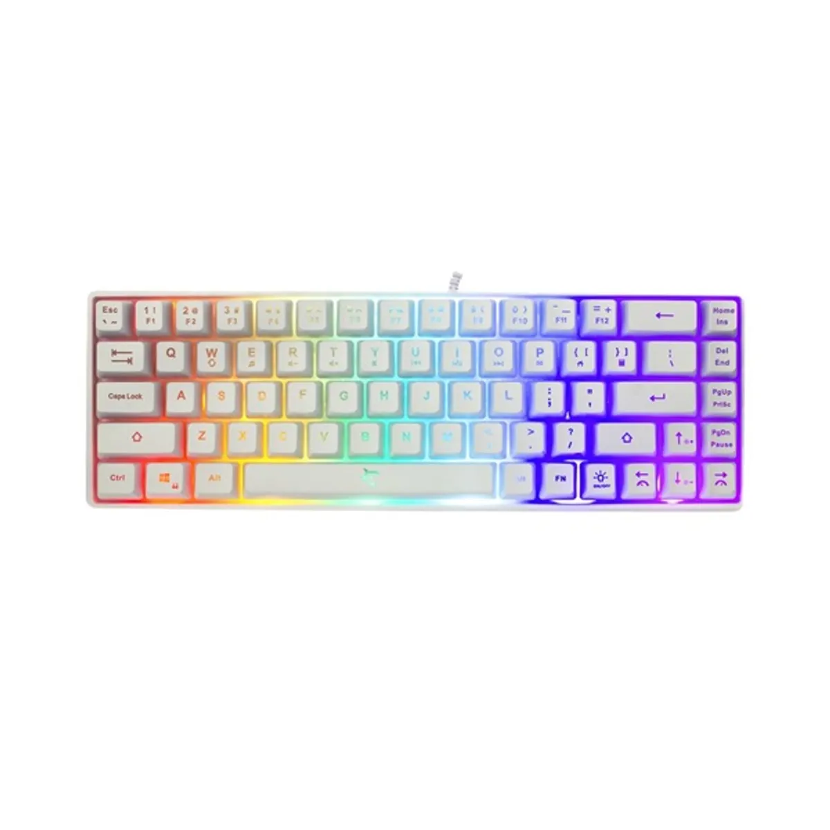 White Shark WS GK-2201W-US Ronin membrán gamer billentyűzet RGB háttérvilágítás USB 2.0 angol kiosztás állítható magasság anti-ghosting #1