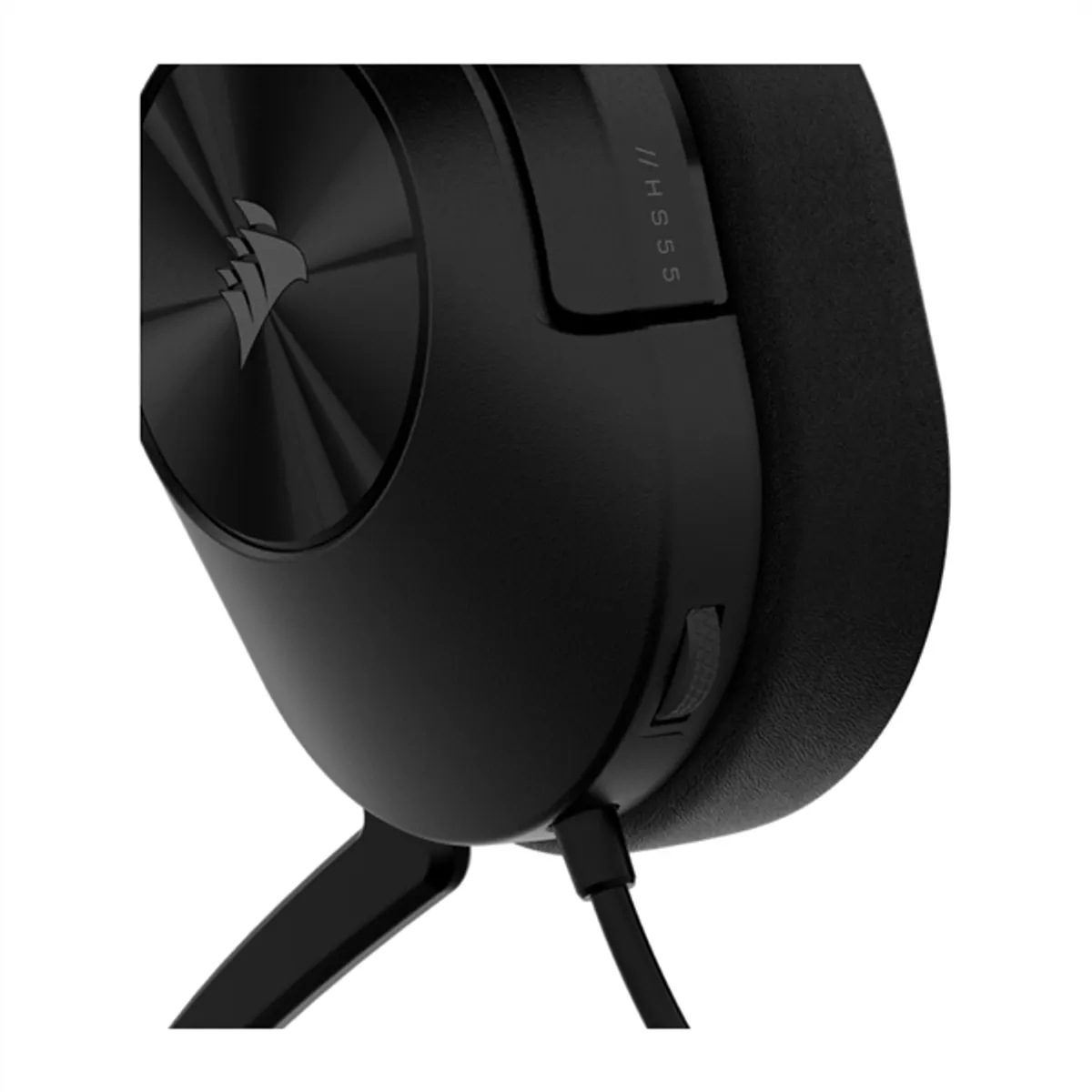 CORSAIR CA-9011260-EU HS55 Stereo fekete 50 mm hangszóró, 3,5 mm jack, 20-20000 Hz, 32 ohm, 114 dB, vezetékes #4