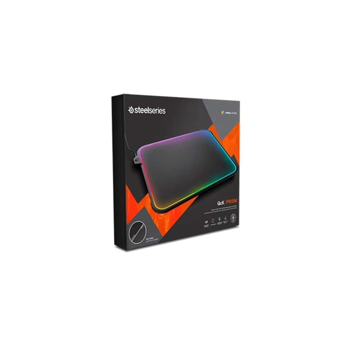 STEELSERIES 63825 QCK Prism Cloth fekete 320x270x4 mm RGB gamer #5