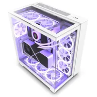 NZXT CM-H91EW-01 H9 Elite edzett üveg fehér ATX 10 ventilátorhely USB 3.0 fejhallgató csatlakozó 2x3,5" belső hely 6x2,5" belső hely
