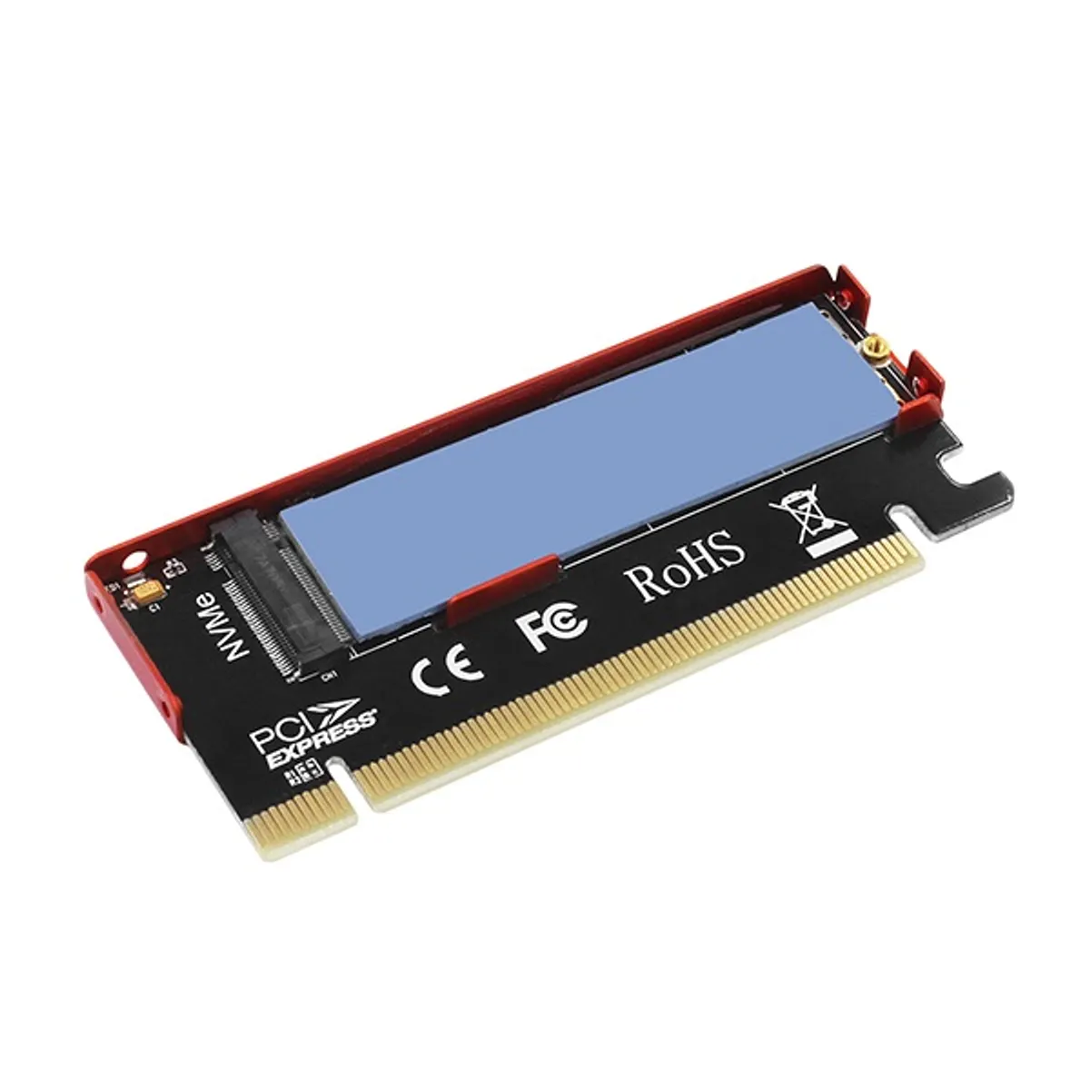 AXAGON PCEM2-S M.2 NVMe PCIe bővítő M-key/B+M-key, 2230-2280, Plug and Play, 4-lane PCIe 3.0/4.0, alumínium hűtőburkolat, LED #3
