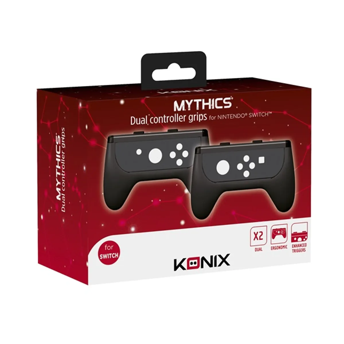 KONIX KX-DUOEP-NS-BK Joy-Con markolat 2db Switch és Switch OLED kompatibilis #1