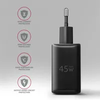 AXAGON ACU-PQ45 GaN PD3.0 QC4 45W 1x USB-A 1x USB-C #8