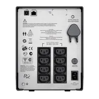 APC SMC1000IC Smart-UPS torony 1000VA 600W vonali-interaktív 230V 8x IEC C13 USB LCD fekete #2