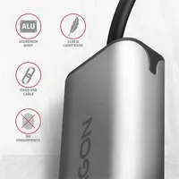 AXAGON ADE-25R 2,5Gbps USB-A RJ-45 külső hálózati adapter alumínium ház 15 cm #4