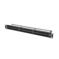 LANBERG PPU5-1048-B Patch panel CAT5e UTP 48 port 1U 19" fekete #3