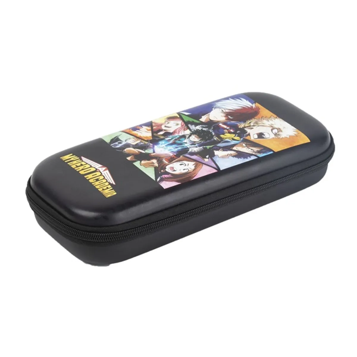 KONIX KX-BP-MHA-BLK My Hero Academia Heroes Nintendo Switch utazótok fekete EVA, cipzár, 14x35x5,1 cm, kompatibilis Switch Lite OLED #2