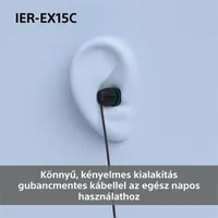 Sony IEREX15CL.CE7 USB Type-C vezetékes mikrofonos fülhallgató kék 120 cm #4