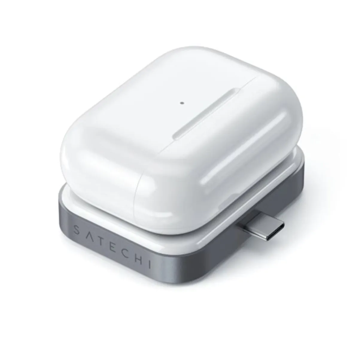 SATECHI ST-TCWCDM AirPods vezeték nélküli töltő-dokkoló Szürke USB Van USB Type-C Van #3