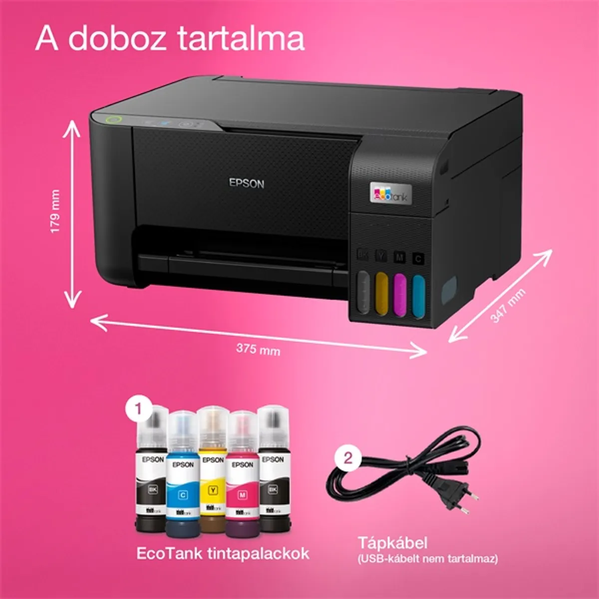 EPSON C11CJ68407 EcoTank L3230 multifunkciós mono tintasugaras #4
