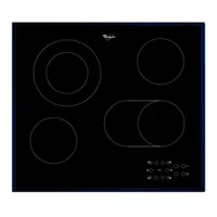 Whirlpool 869991015470 kerámia főzőlap beépíthető 4 zónás érintőkijelző időzítő maradékhő-kijelzés gyerekzár fekete 58x51 cm #1