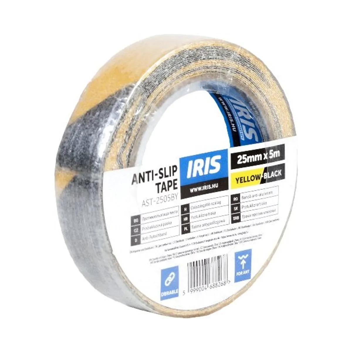 Iris AST-2505BY csúszásgátló szalag 25mmx5m fekete-sárga #1