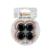 SBOX CCP-301 kábelrendező fül fekete öntapadós #3