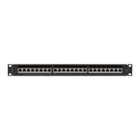 Lanberg PPS7-1024-B patch panel cat7 ftp 24 port 1U 19" fekete árnyékolt