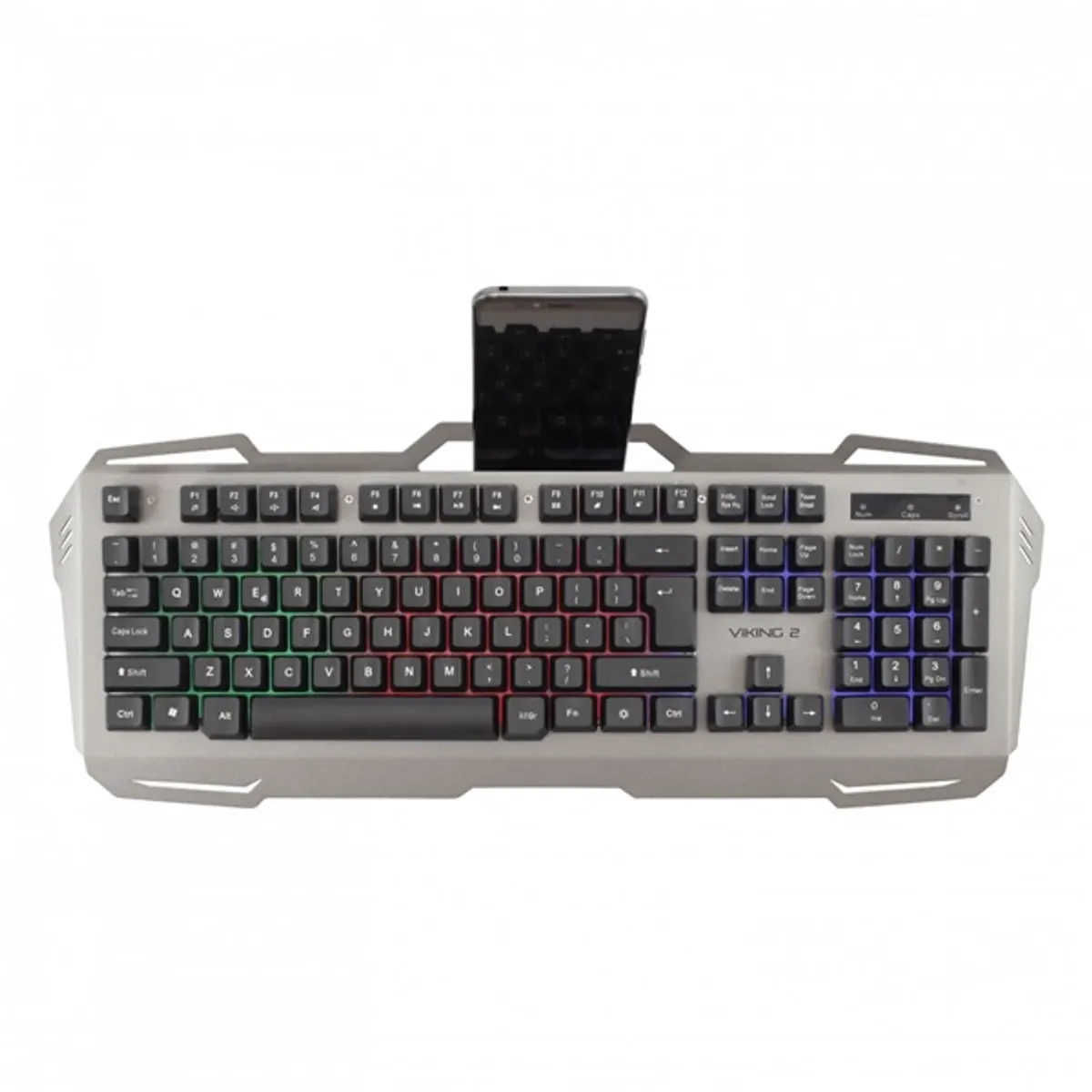 White Shark WS GK-1924HU VIKING 2 RGB világítás USB 2.0 membrán numerikus billentyűzet állítható lábak okostelefon tartó #2