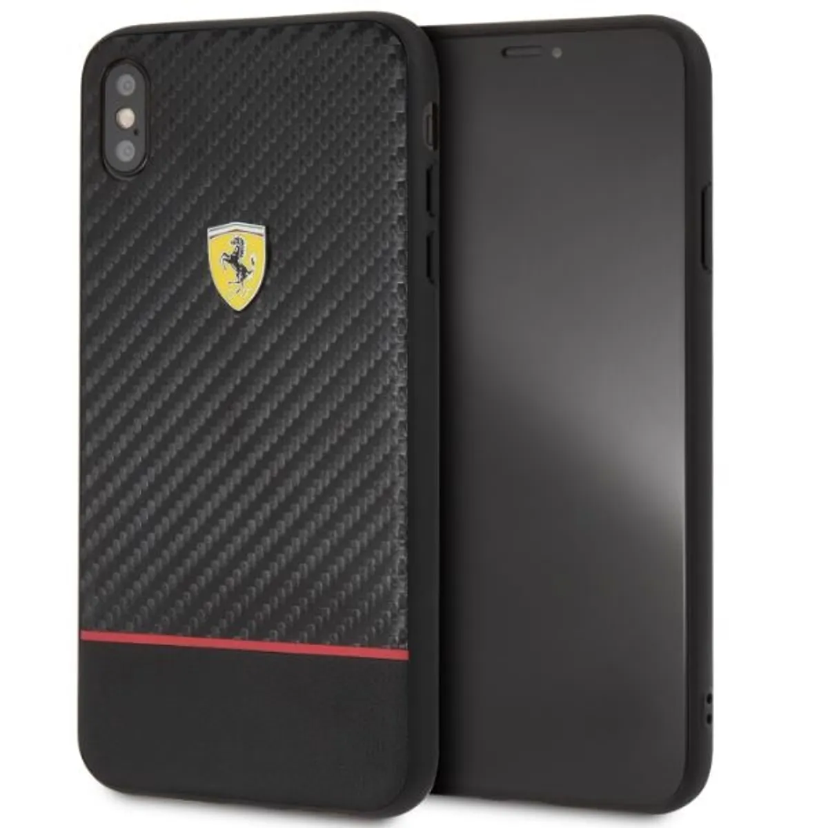 FERRARI FESBOHCI65BK On-Ttrack Racing tok fekete sárga-piros 6,5" iPhone XS Max Apple nyomott mintás matt #2