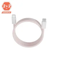 AVAX CB610P Magnety USB-C adat- és töltőkábel 100W 1m rózsaszín fonott #7