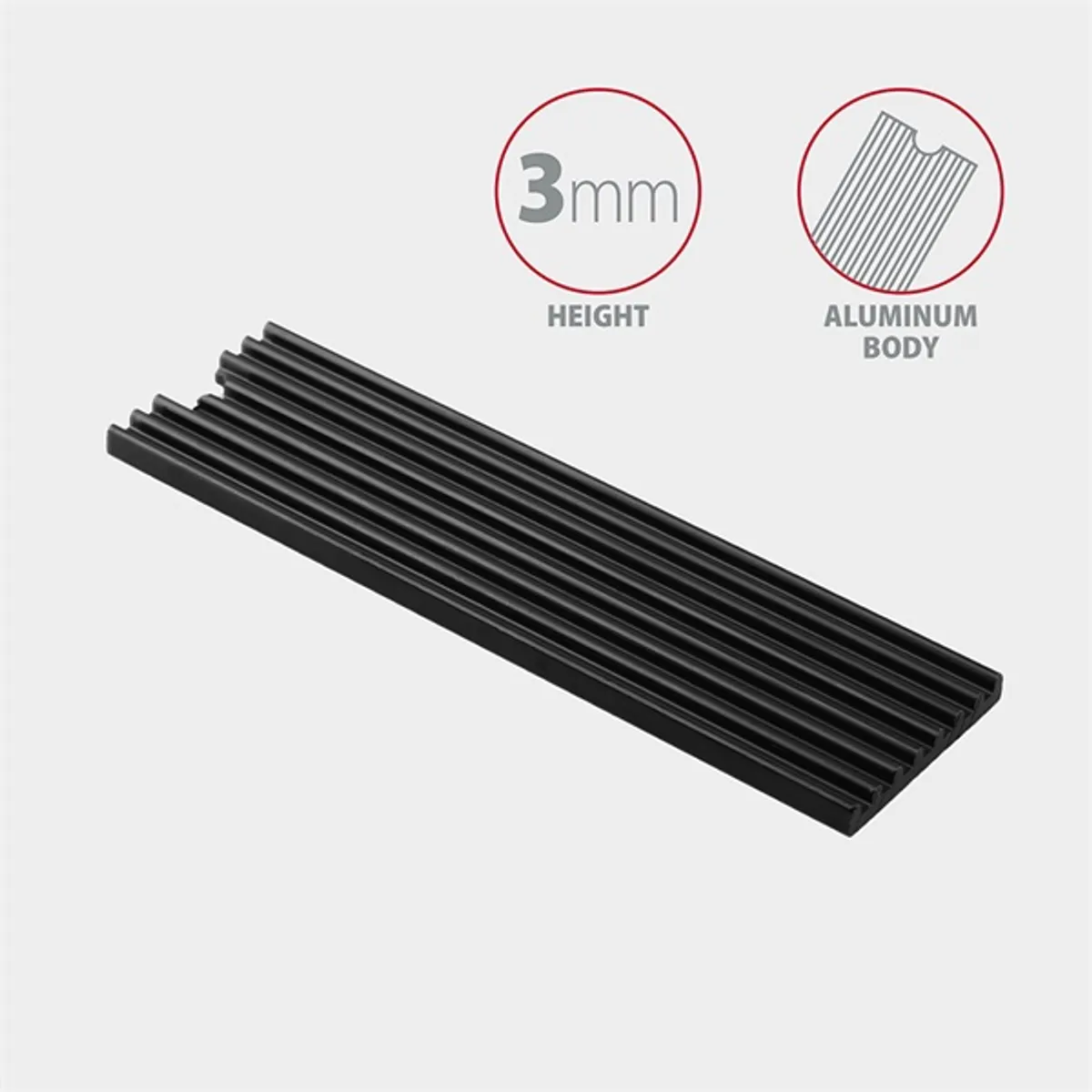 AXAGON CLR-M2L3 passzív M.2 hűtőborda 22x80 mm alumínium #3