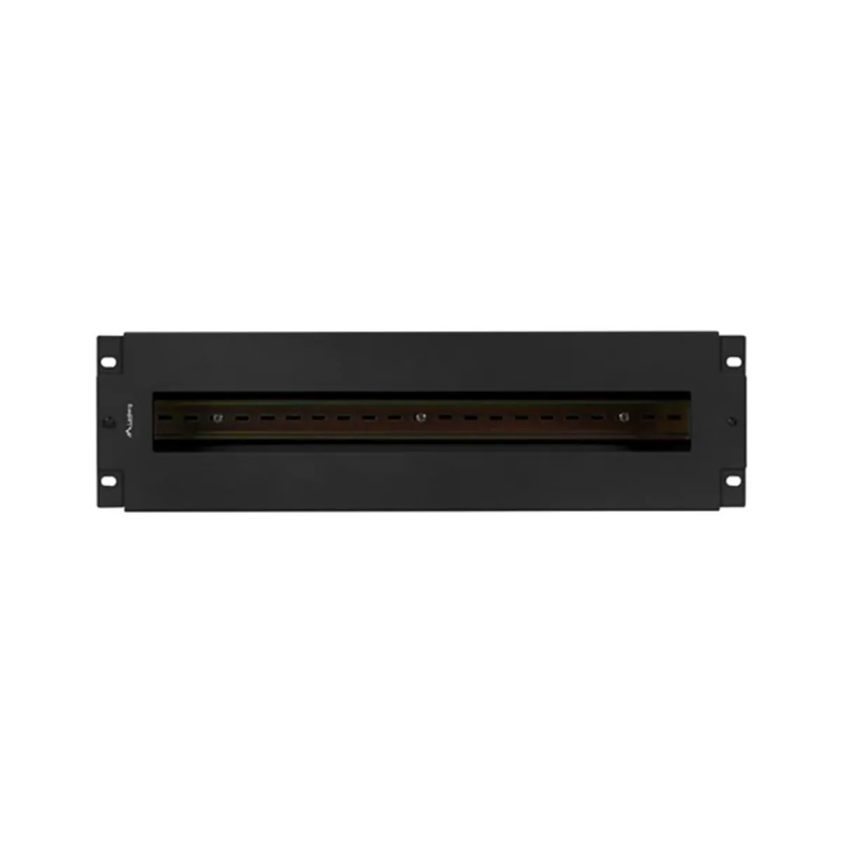 LANBERG AK-VDP103-B kismegszakító tartó panel 19" 3U fekete acél TS-35 DIN sín fedeles #3