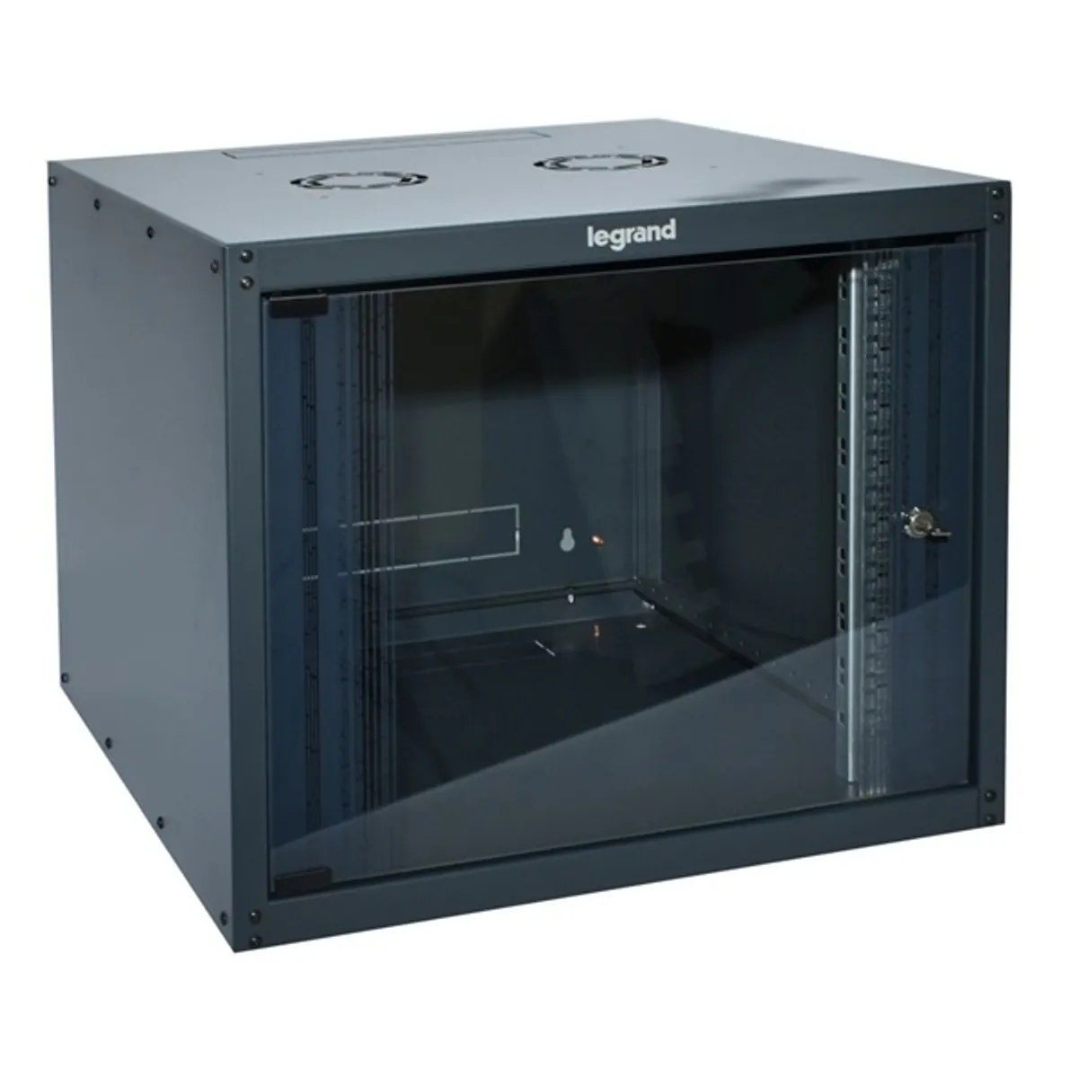 LEGRAND 646215 Linkeo fali rackszekrény 19" 21U 600x600 antracit üvegajtós egyrekeszes IP20 IK08 63 kg #2