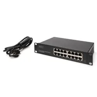 DIGITUS DN-80115 16-portos gigabit Ethernet switch 10" rack, 1U, nem menedzselhető, 100-240V #5