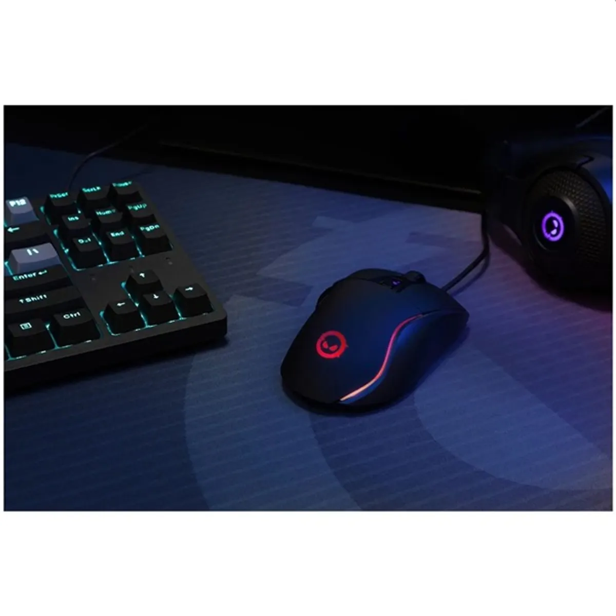 LORGAR LRG-GMS357 Jetter 357 6 programozható gomb, 8000 DPI, Pixart optikai, USB, RGB, PTFE talp, 185 cm kábel, fekete #5