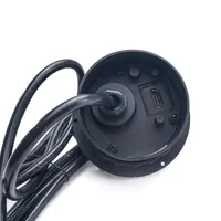Too GPS-103-1B süllyesztett hálózati elosztó fekete 1x Schuko Usb-A Hdmi Usb-C 1.8 m ip20 Qi 5W Usb töltő 5V 2.4A #5
