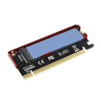 AXAGON PCEM2-S M.2 NVMe PCIe bővítő M-key/B+M-key, 2230-2280, Plug and Play, 4-lane PCIe 3.0/4.0, alumínium hűtőburkolat, LED #3
