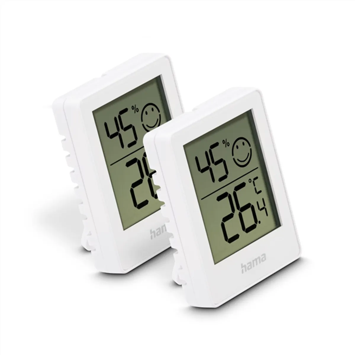 Hama 00222233 Baros 2db-os fehér digitális hőmérséklet- és páratartalom mérő #1