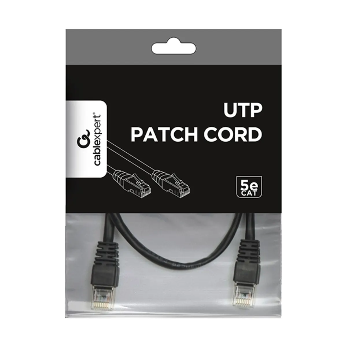 Gembird PP12-1M-BK patch kábel CAT5e UTP 1m fekete RJ45 #2