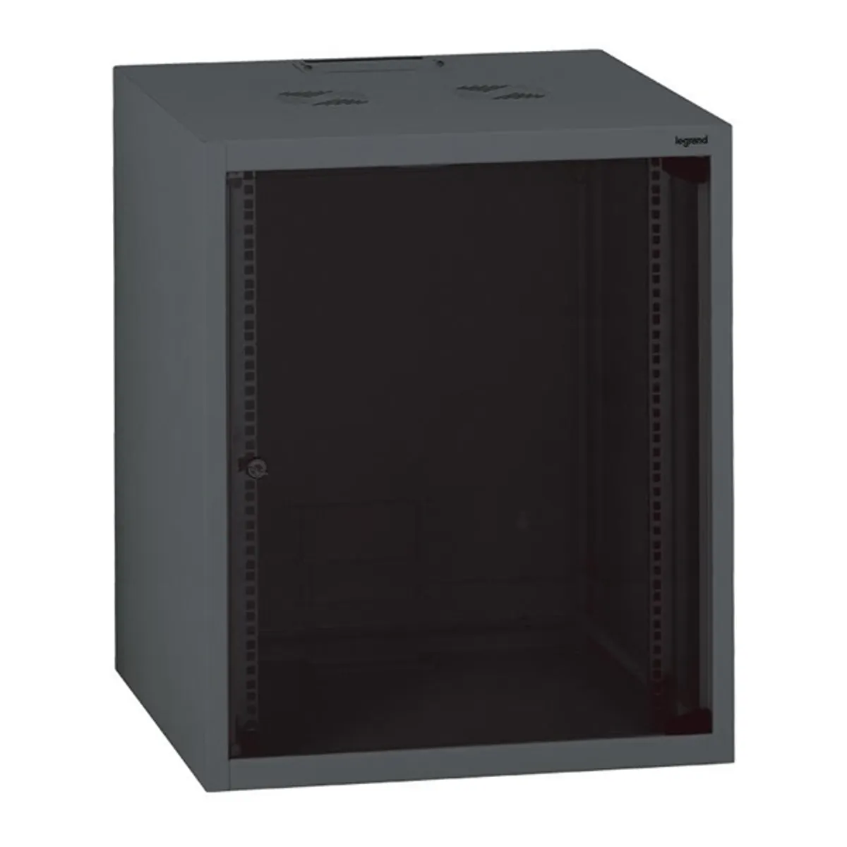LEGRAND 646213 Linkeo 19" falra szerelhető 15U 758x600x600 antracit egyrekeszes üvegajtó #1