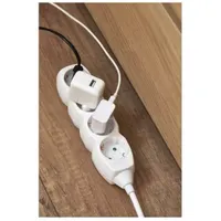 Emos P0421R 4 aljzatos hosszabbító 1,5 m fehér Schuko #3