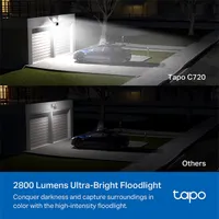 TP-LINK TAPO C720 Floodlight Kamera 2K QHD IP65 153 fok 2800 lm 850 nm éjjellátás microSD 512 GB #3
