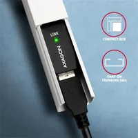 Axagon ADR-207 USB repeater kábel fekete 750 cm USB A-USB A hosszabbító #4