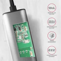 AXAGON ADE-25RC 2,5Gbps USB-C hálózati adapter Alumínium 15 cm RJ-45 #5