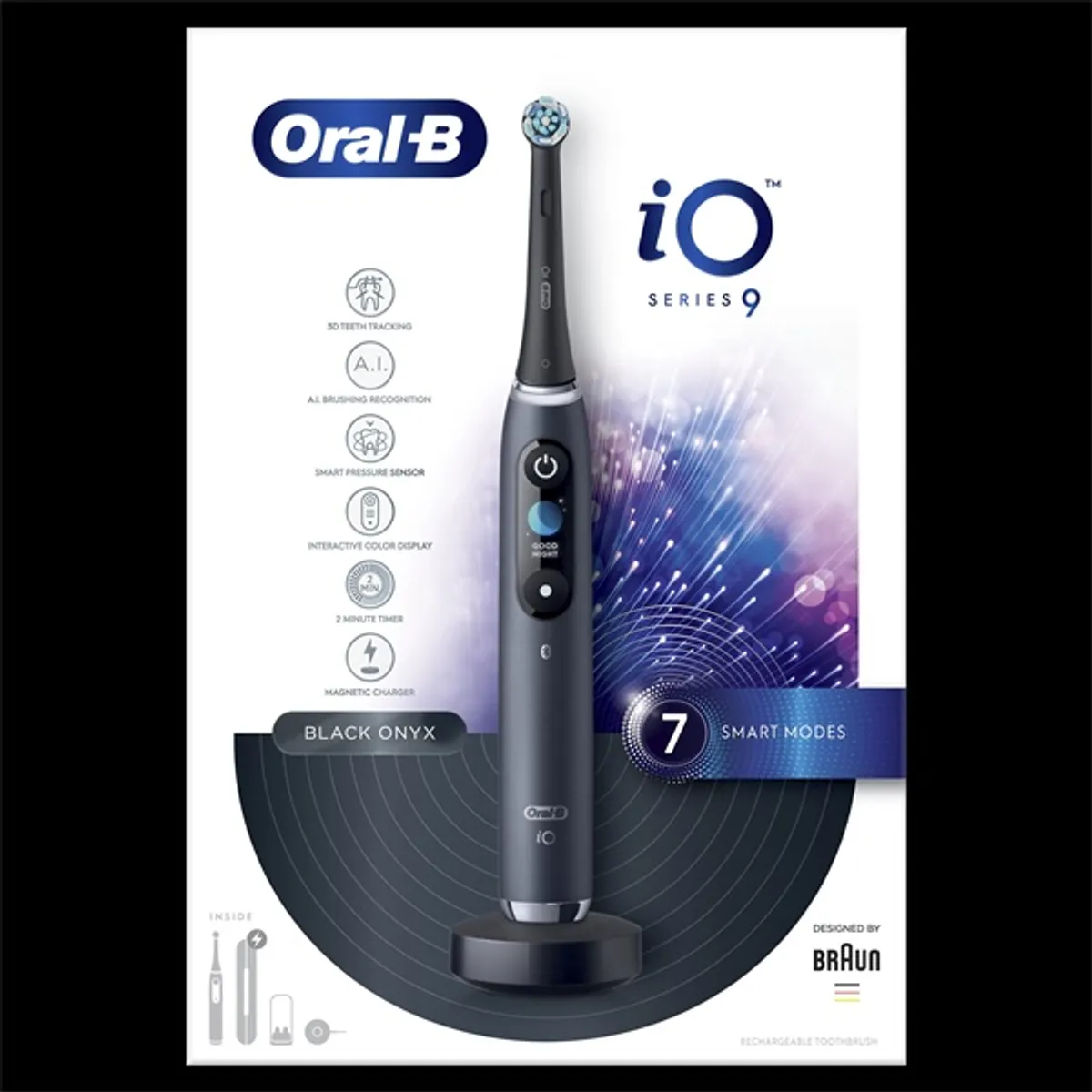Oral-B 10PO010421 iO9 fekete ezüst elektromos fogkefe #3