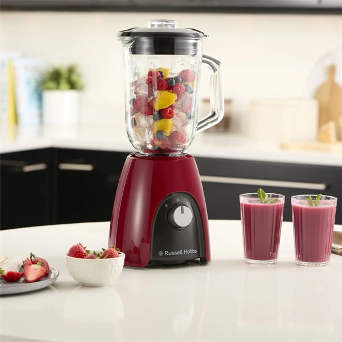 Russell Hobbs 25195026001 RH Desire Red 1,50 l üvegkehely 4 irányú pengék 650 W 2 sebességfokozat pulzáló #4