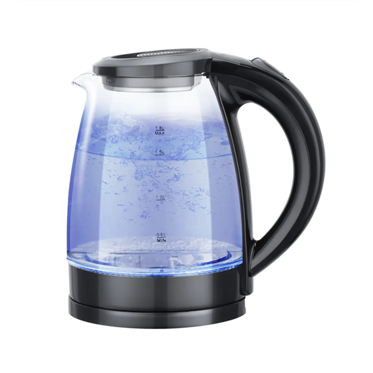 TOO KE-800 1,8 L üveg vízforraló vezeték nélküli, 1800 W, 360 fokos forgó talp, rejtett fűtőszál, vízszintjelző, vízkőszűrő, automatikus kikapcsolás #6