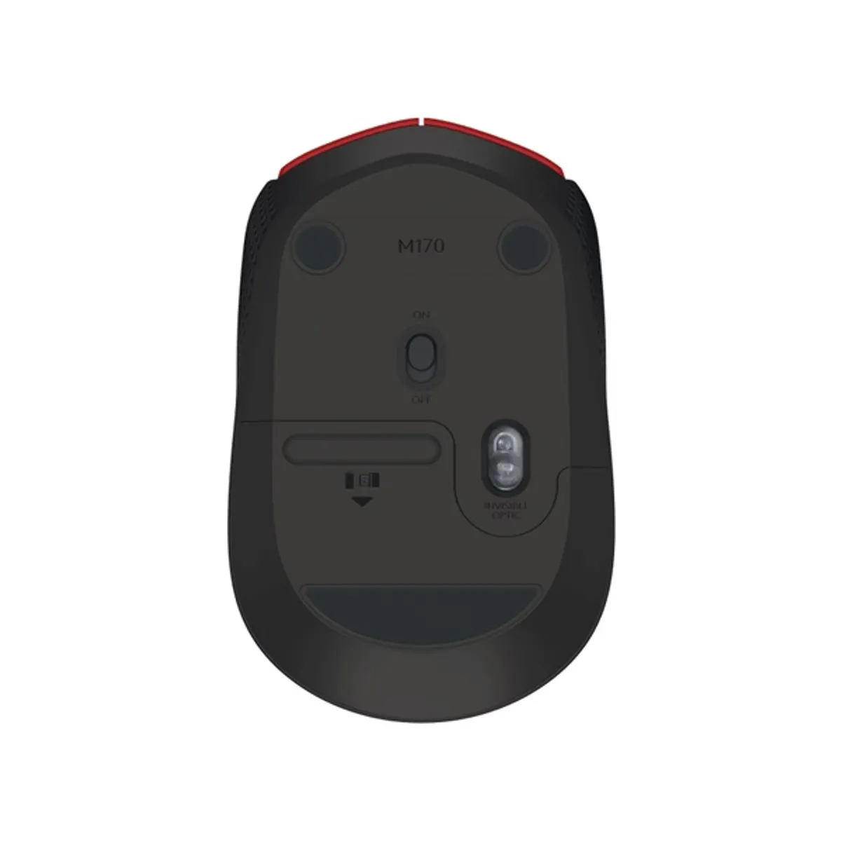 Logitech 910-004641 M171 vezeték nélküli egér 2,4 GHz USB vevőegység 1000 dpi piros #4