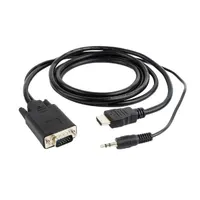 GEMBIRD A-HDMI-VGA-03-10 HDMI-VGA átalakító hangkimenettel 3 m fekete #3