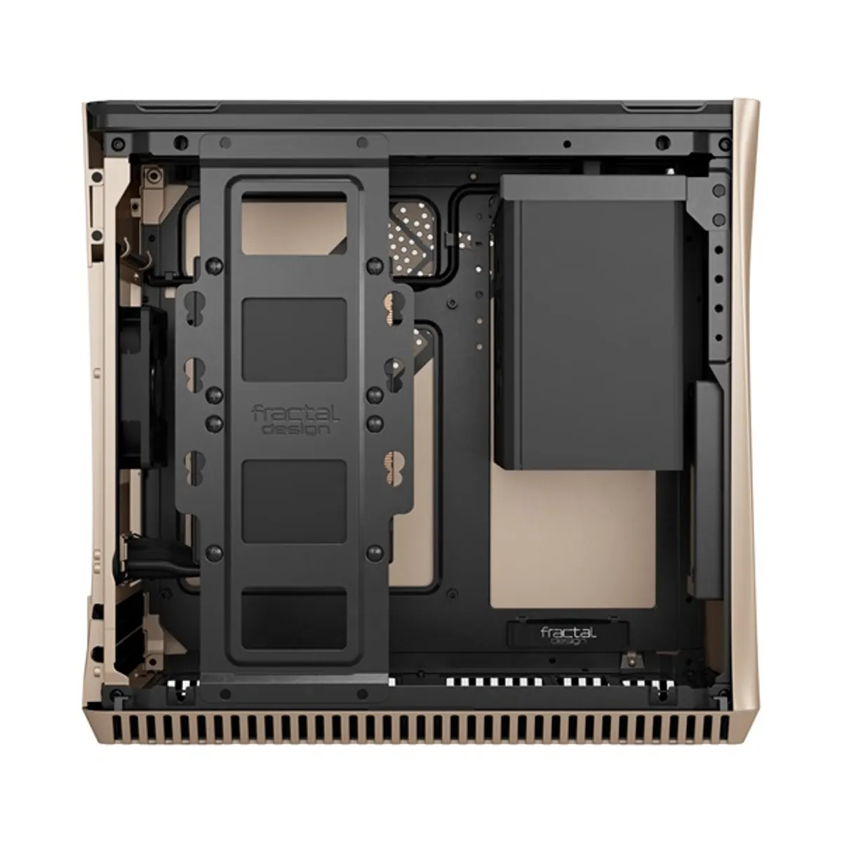 Fractal Design FD-CA-ERA-ITX-CHP Era ITX arany ablakos alumínium mini-ITX táp nélküli #7
