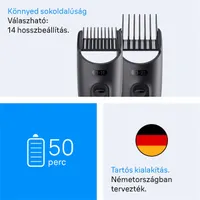Braun 10AS490186 AIO 3500 0,5-21mm 14 hosszbeállítás 3 fésű precíziós vágó vezetékes és vezeték nélküli 50 perc #6