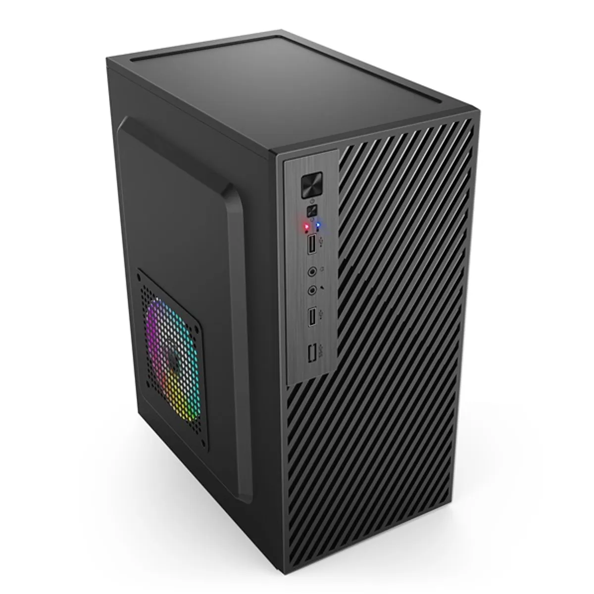 IRIS Q2517 számítógépház fekete mATX táp nélküli 3,5" belső hely 1 db 2,5" belső hely 1 db #2