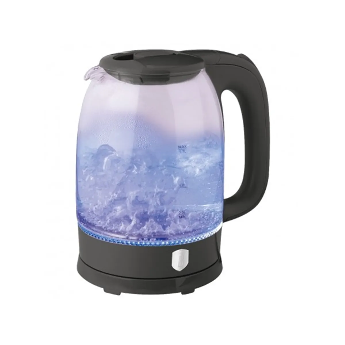 Berlinger Haus BH/9637 üveg vízforraló, 1,7 L, 2200 W, matt antracit, automatikus kikapcsolás, rejtett fűtőszál #1