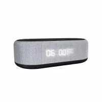 IRIS DC-120-B-Q Ébresztőóra és töltő 15W Qi töltő, hőmérséklet kijelzés, idő kijelzés, ébresztőóra funkció, Bluetooth hangszóró, 1200 mAh