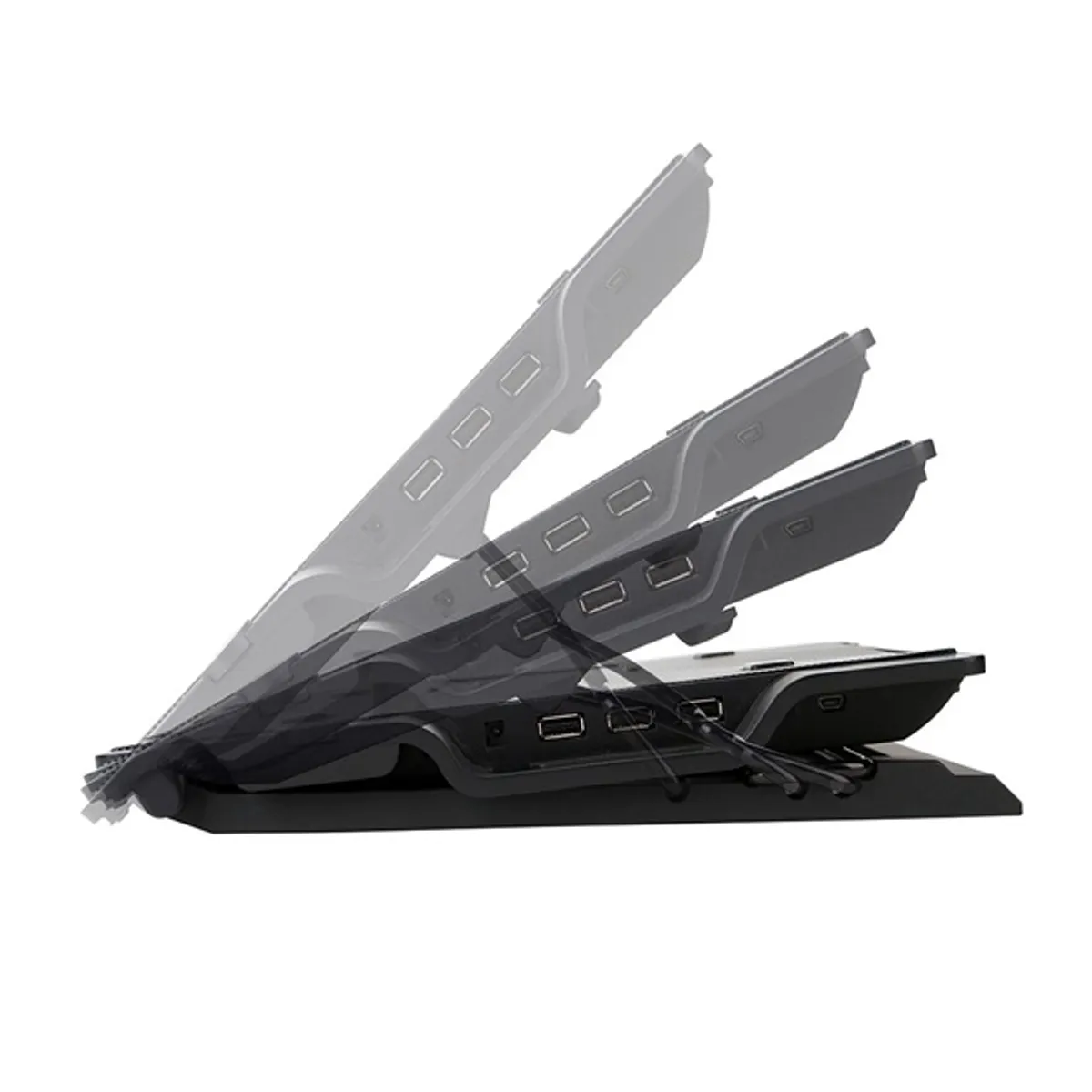 Zalman ZM-NS2000 Notebook hűtőpad 200 mm ventilátor, 610 RPM, 20 dB, 377x283x52 mm, Sleeve Bearing, fekete #4