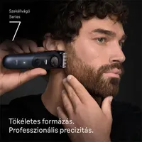 Braun 10AS490181 BT 7540 szakállvágó 40 hosszbeállítás 0,5-20 mm Precíziós vágó Li-ion akku 120 perc üzemidő 90 perc töltés vízálló #6