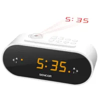 SENCOR 35048703 SRC 3100 W fehér kivetítős rádiós ébresztőóra #1